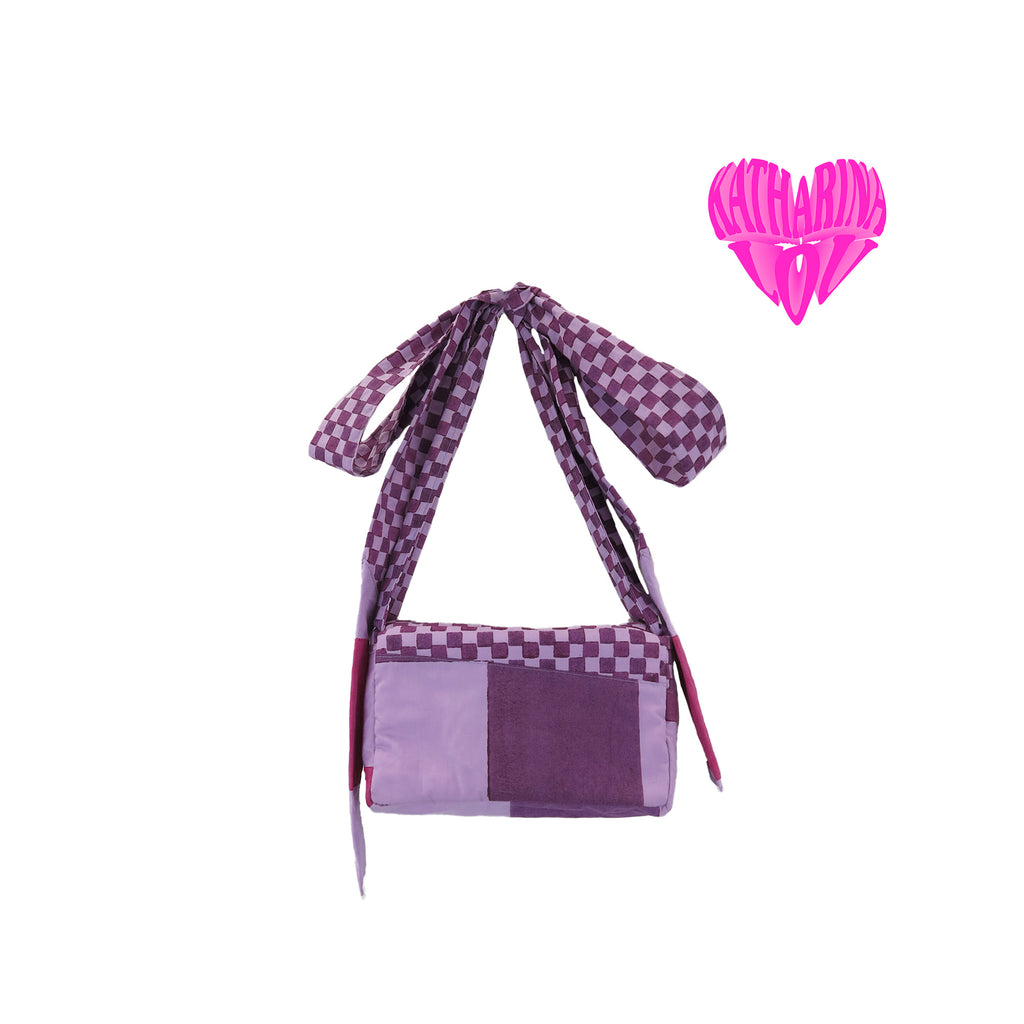 Purple Gingham Shoulder Clinger image 1