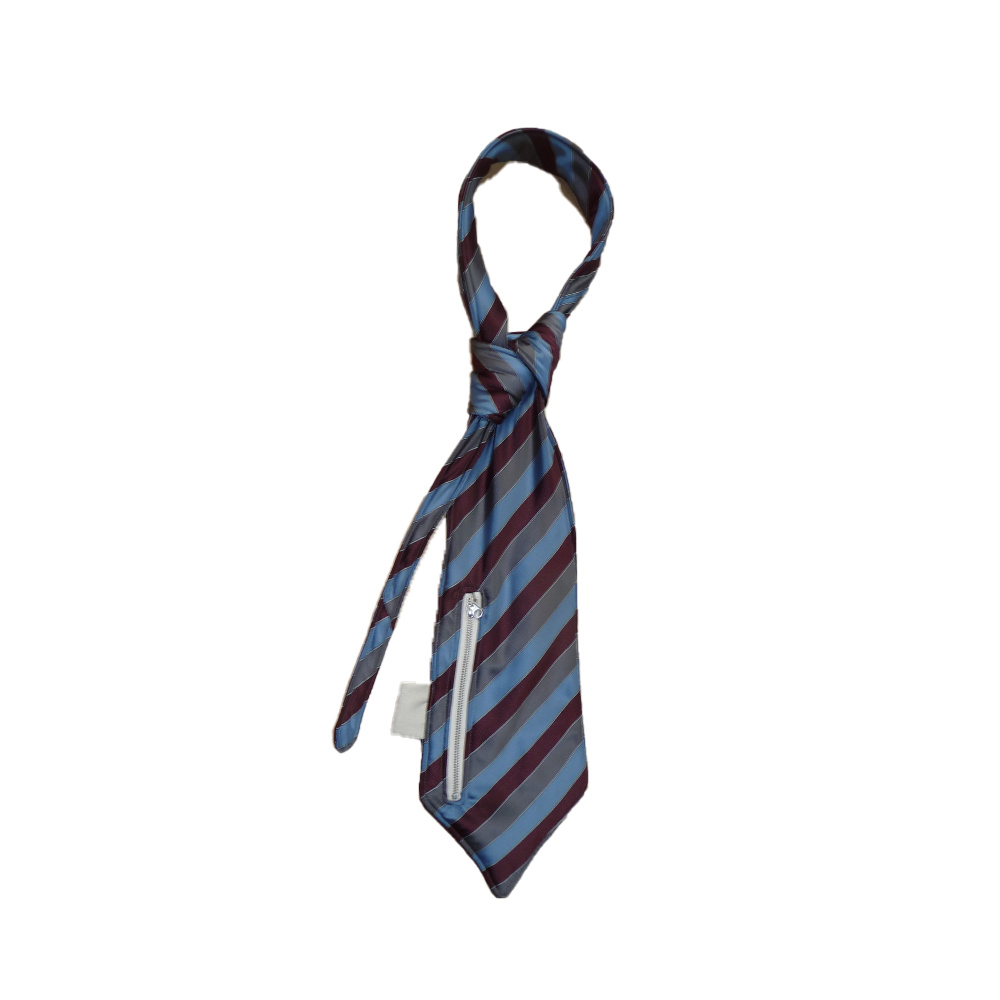 Big Boss Tie Clinger - Blue/Maroon image 1