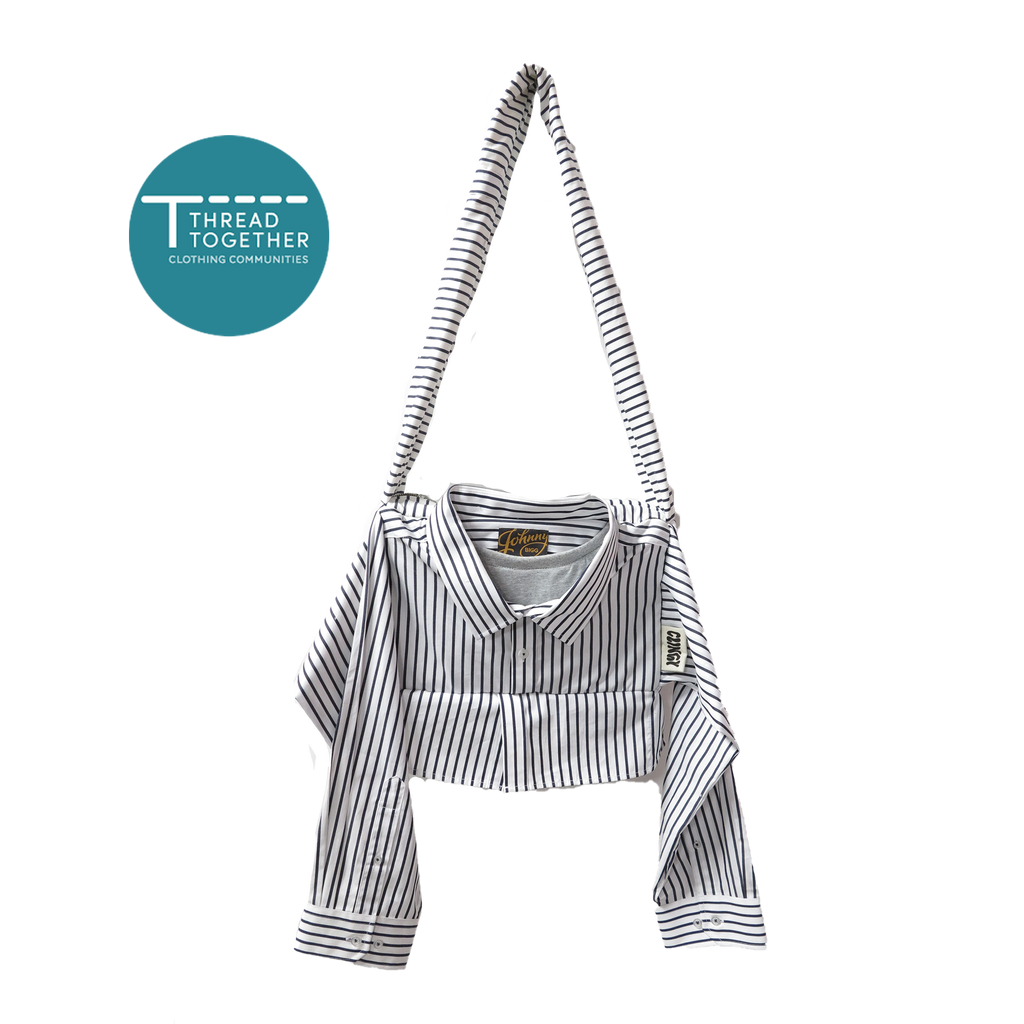 Dress Code iPad Kid Clinger - Black & White Stripe image 0