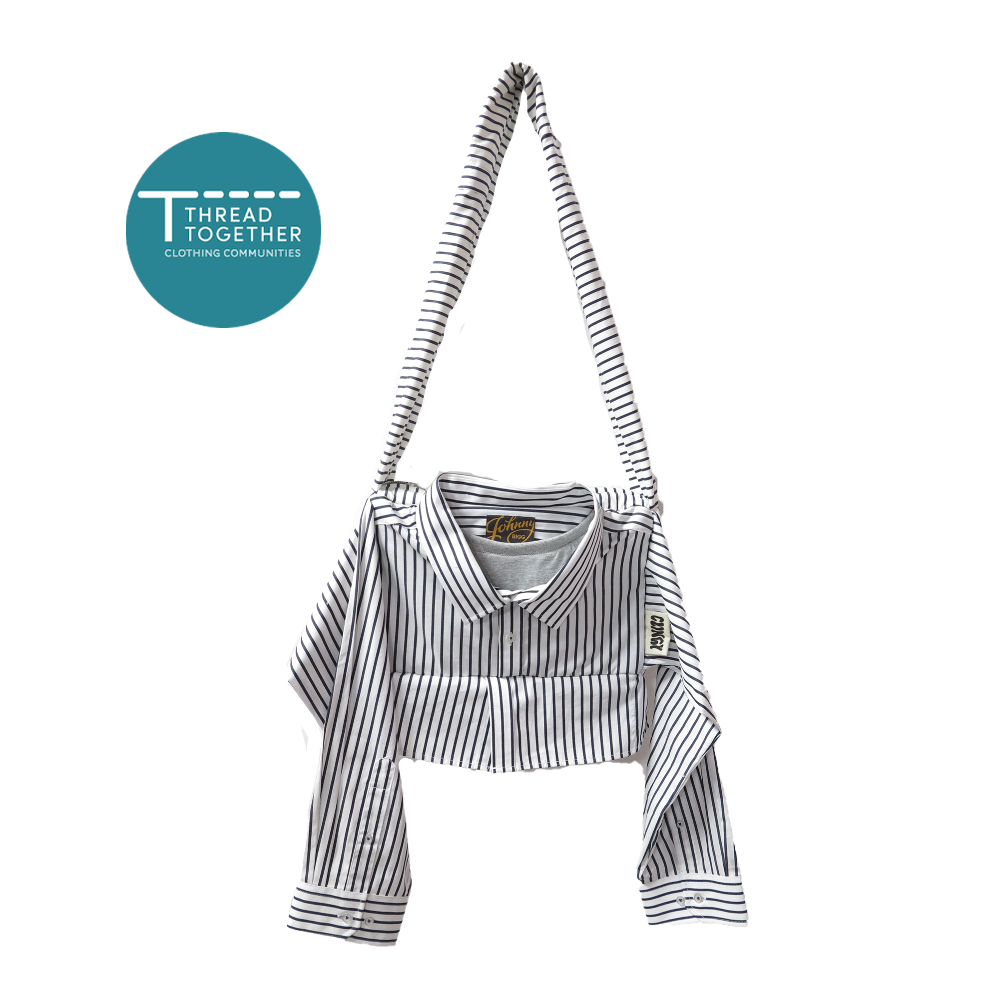 Dress Code iPad Kid Clinger - Black & White Stripe image 0