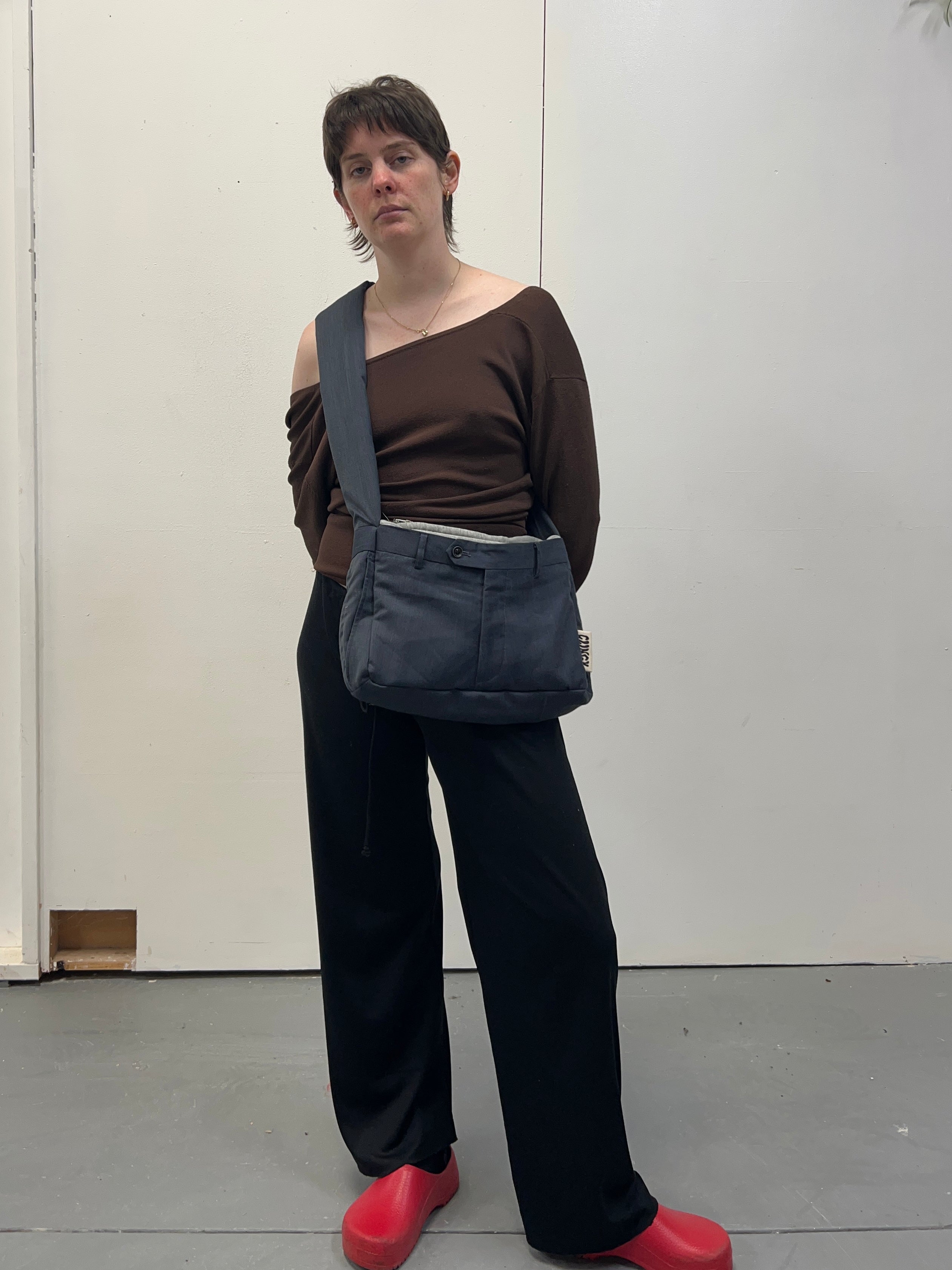 Dress Code iPad Kid Clinger - Blue/Grey Trousers image 4