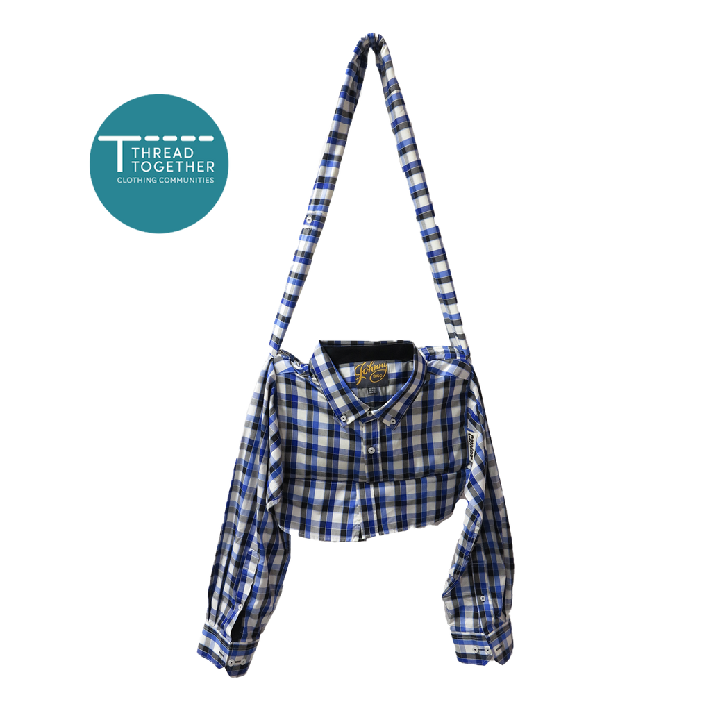 Dress Code iPad Kid Clinger - Blue Check Shirt image 0