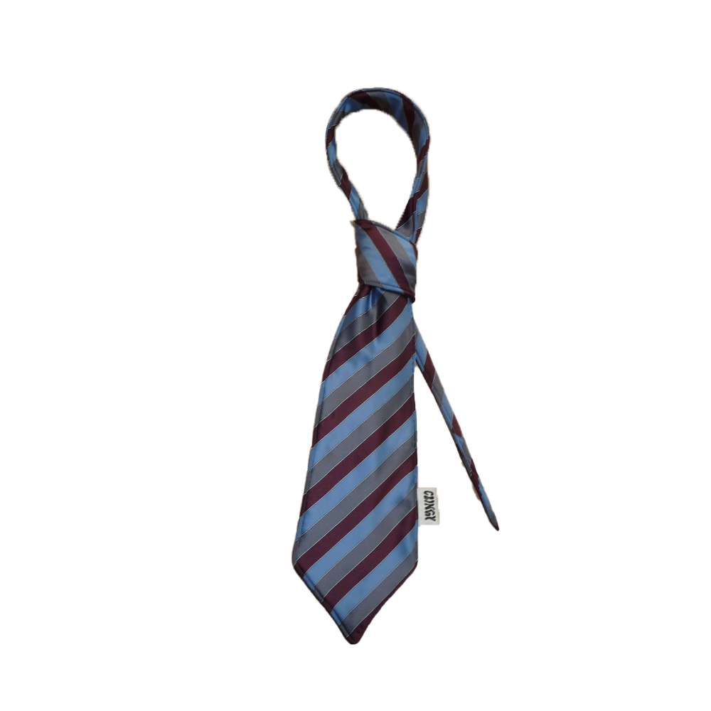 Big Boss Tie Clinger - Blue/Maroon image 0