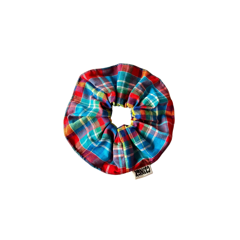 Plaid scrunchie